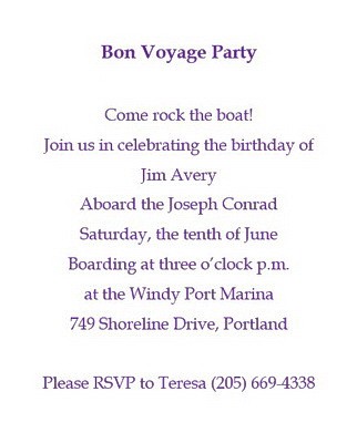 Bon Voyage Invitations Wording Free Geographics Word Templates Invitation