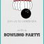 Bowling Party Invitation Ukran Agdiffusion Com Pin Stencil Free