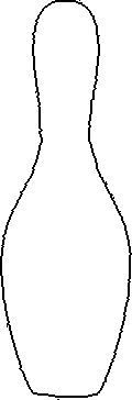 Bowling Pin Template Google Search Carved Painted Pins Stencil Free