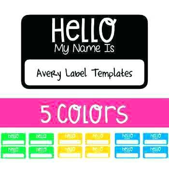 Brag Tag Template Free Cloud Page Printable Hello My Name Is Label