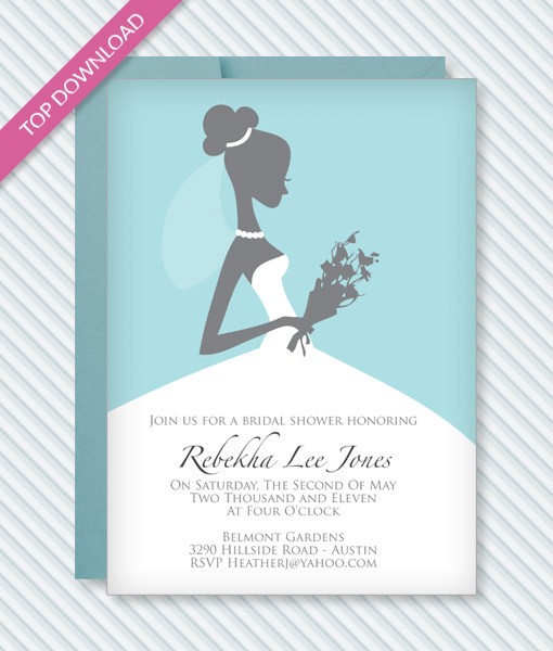 Bridal Shower Invitation Template Download Print