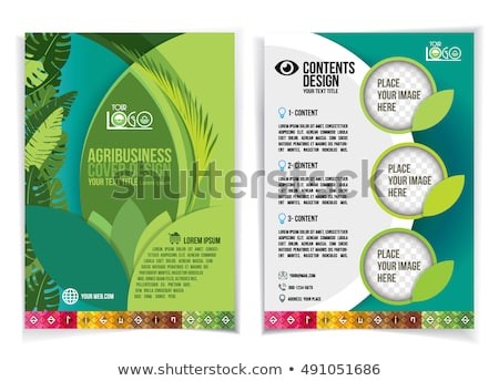 Brochure Design Industrial Agriculture Agribusiness Stock
