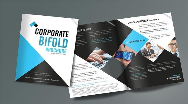 Brochure Design Templates Free Download Psd Bifold Template Word