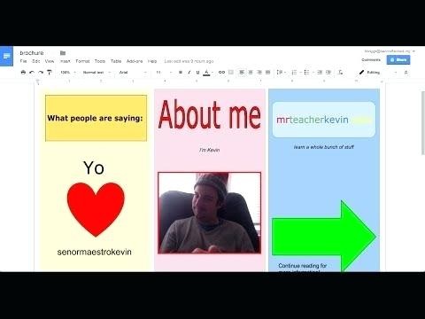 Brochure For Google Docs How To Make A In On