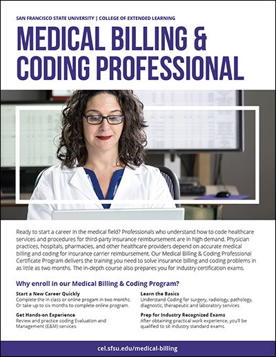 Brochure Medical Billing Coding Professional San