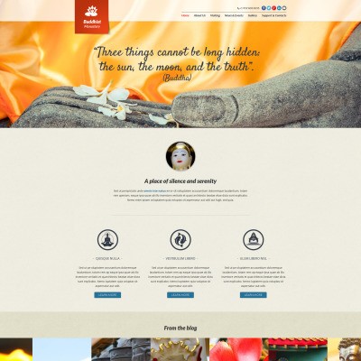 Buddhist Templates TemplateMonster Reiki Website Template
