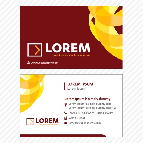 Business Card Vector Template Tech Logo Link Network Visiting Free