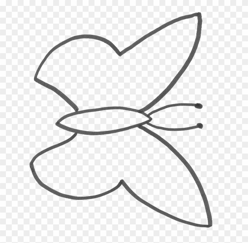 Butterfly Outline Pattern Template Free Transparent Templates