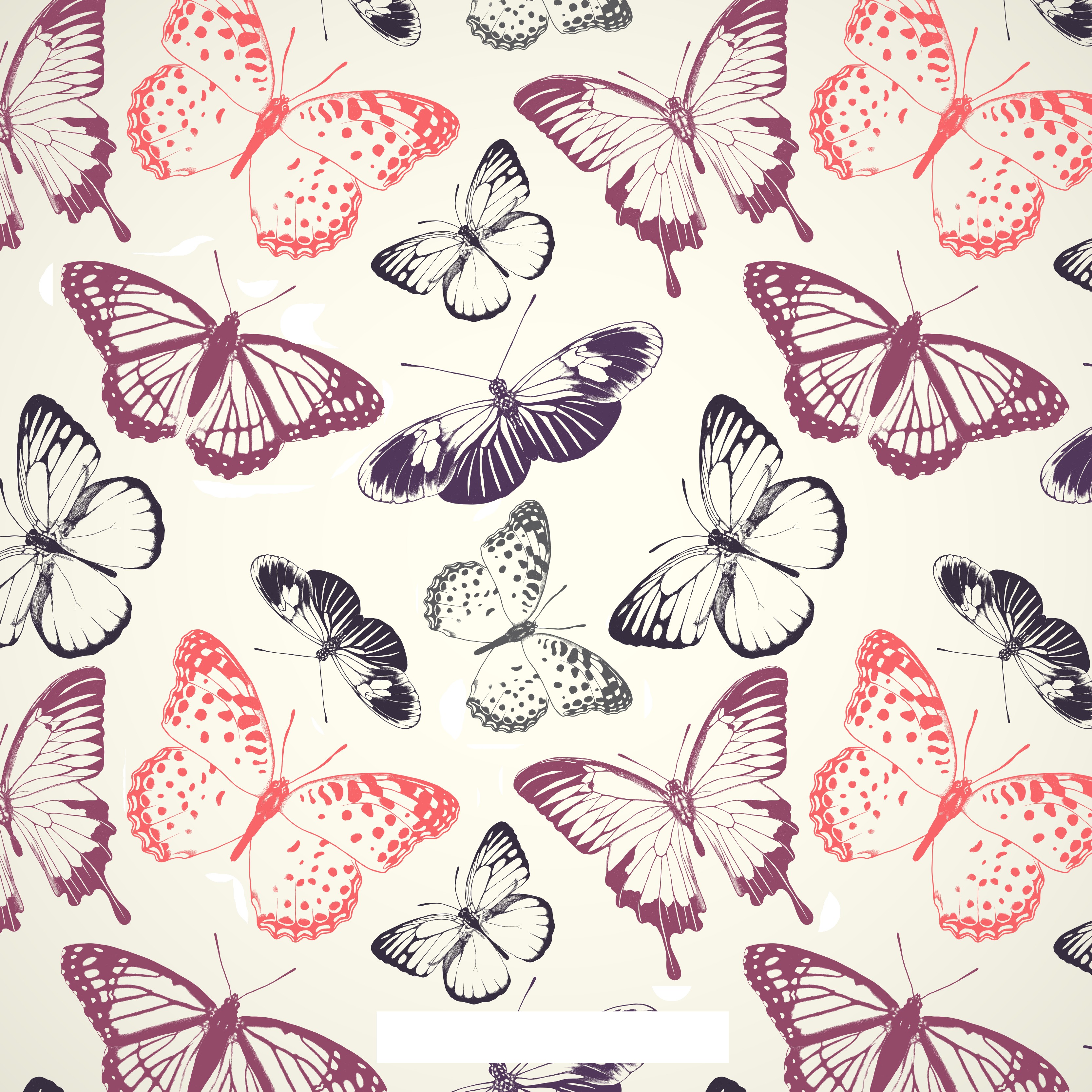 Butterfly Pattern Hand Painted Background 3333 Templates Free Download