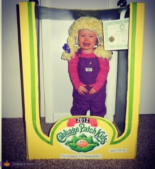 Cabbage Patch Kid DIY Baby Halloween Costume Photo 4 6