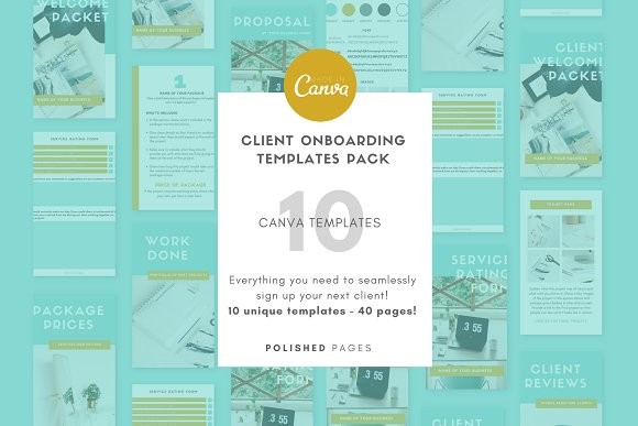 Canva Client On Boarding Templates Brochure