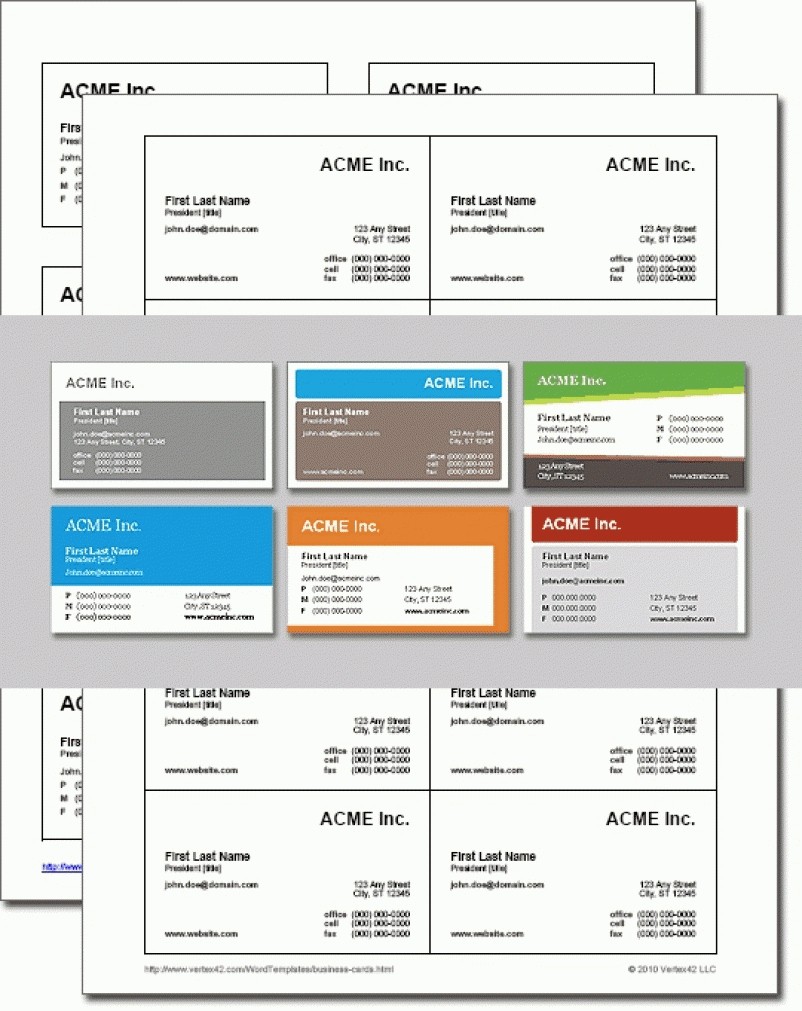 Card Decadry Business Template Cards Office 2010