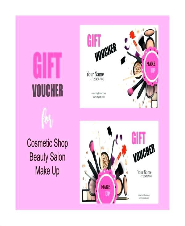 Cate Of Service Template Lovely Makeup T Gift Certificate Excellence