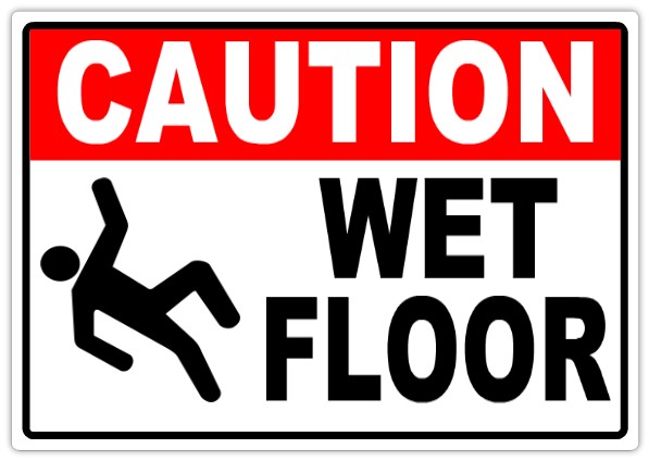 Caution Wet Floor 104 Safety Sign
