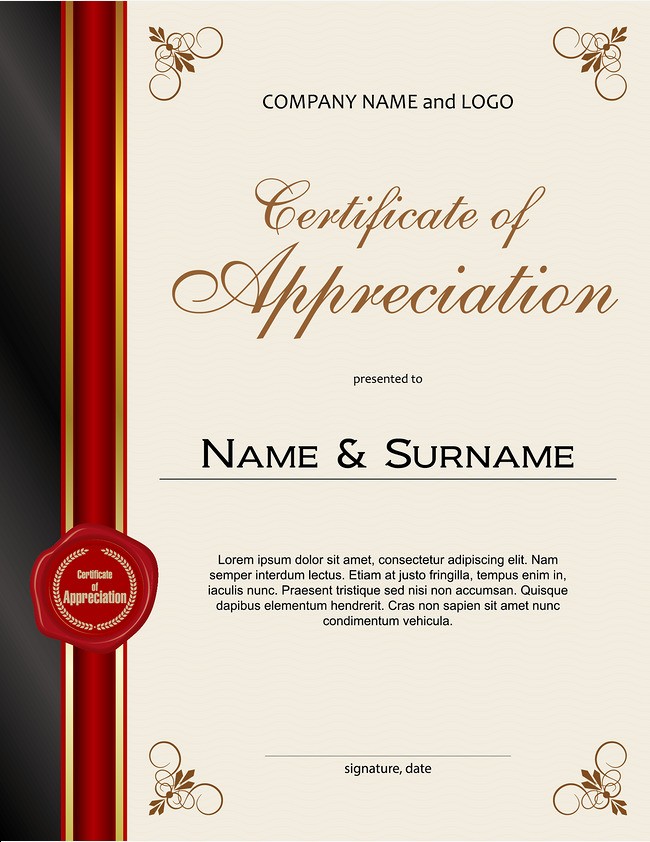 Certificate Design English Skills PNG And Vector Free Download