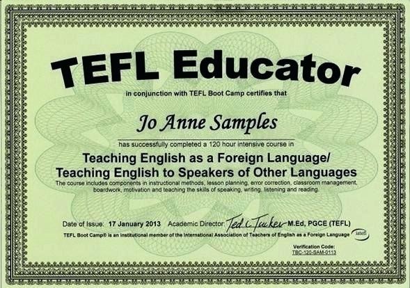 Certificate In Teaching Photo Fake Tefl Template Model Sample