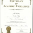 Certificate Of Academic Excellence Template Affordable Award