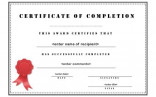 Certificate Of Attendance Template Word Ukran Agdiffusion Com Blank