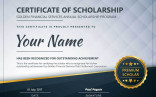 Certificate Scholarship Formats For Certificates