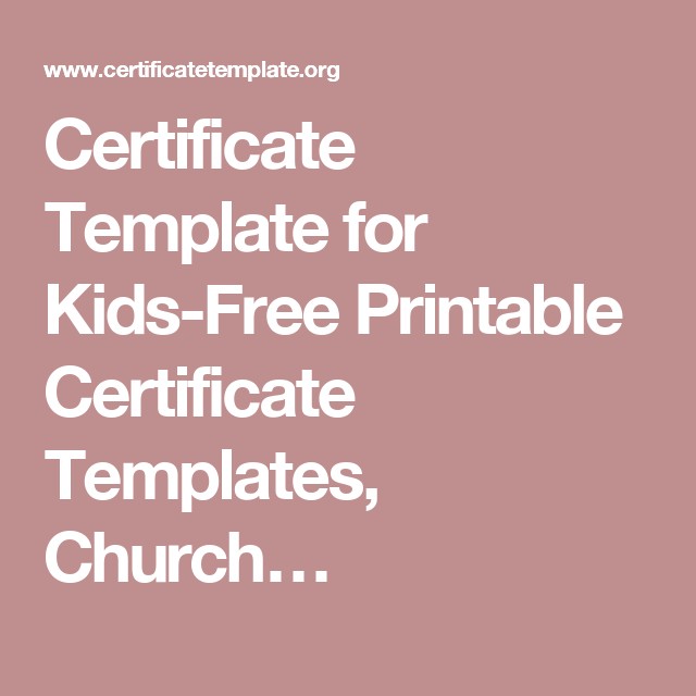 Certificate Template For Kids Free Printable Templates Homeschool
