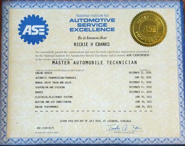 Certificate Template Templates Fake Ase Certified Mechanic