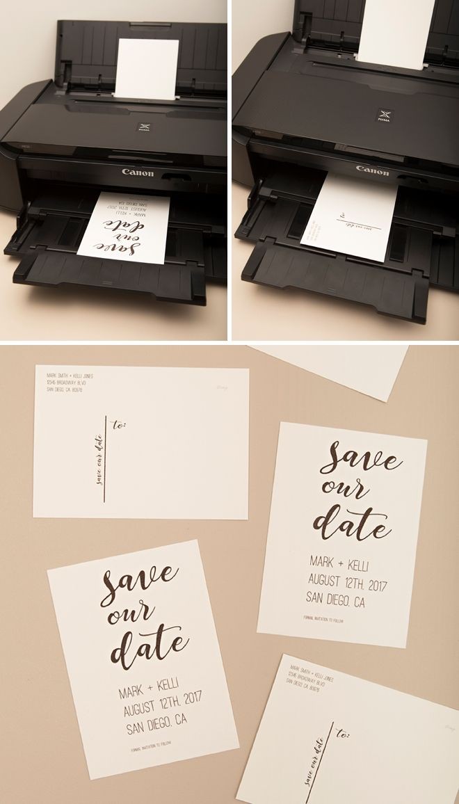 Check Out These Adorable FREE Printable Save The Date Postcards Free