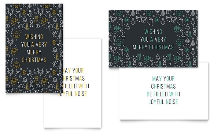 Christmas Card Template Illustrator Business Plan Adobe