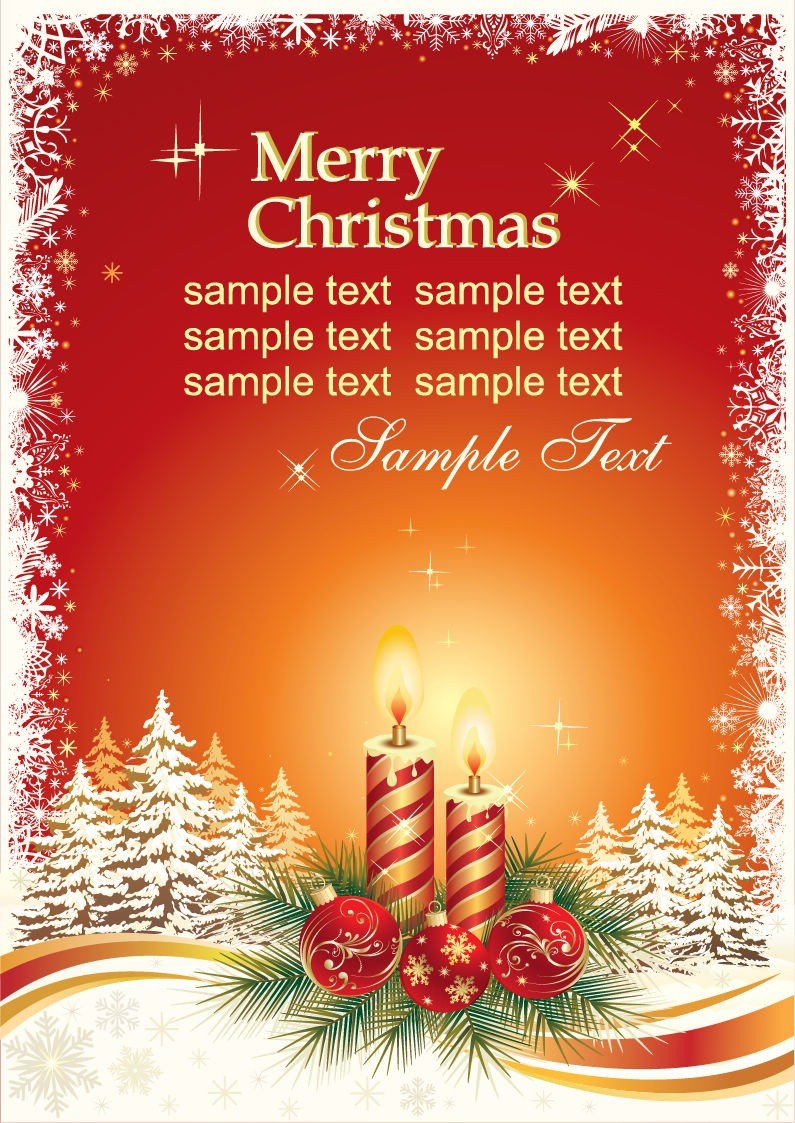 Christmas Card Templates Free Photo For