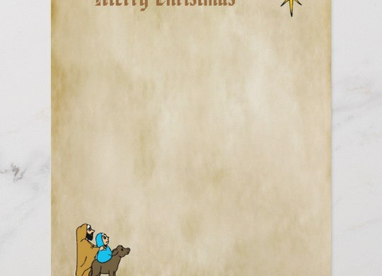 Christmas Letter Paper Star Of Bethlehem Zazzle Com