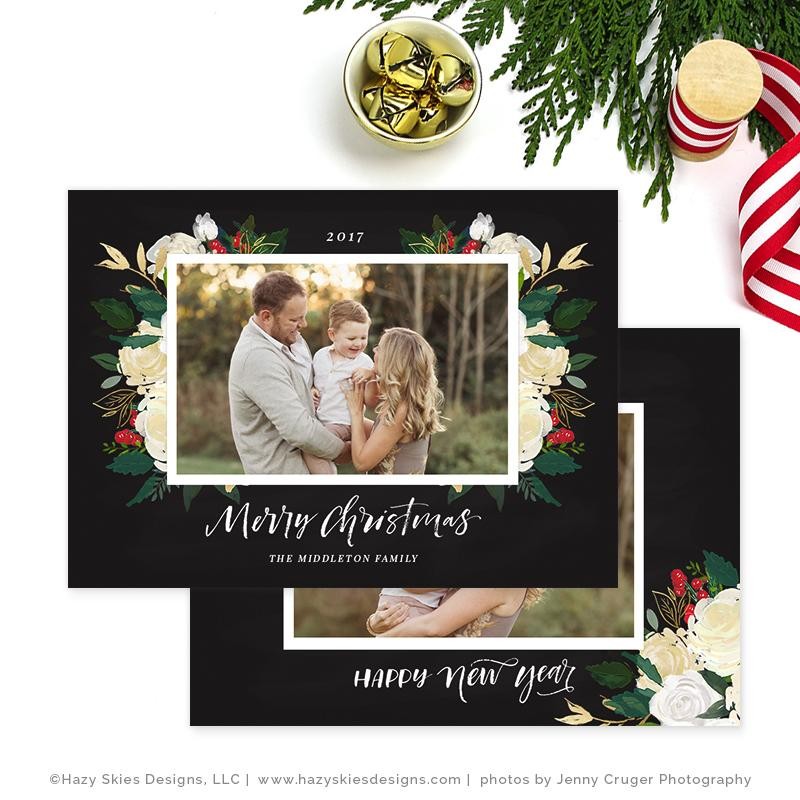 Christmas Photo Card Template For Photographers Templates