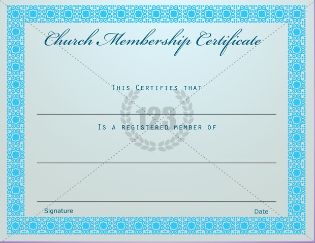 Church Certificate Of Appreciation Erin Design