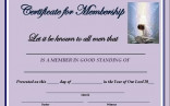 Church Certificates Baptism Class Certificate Template