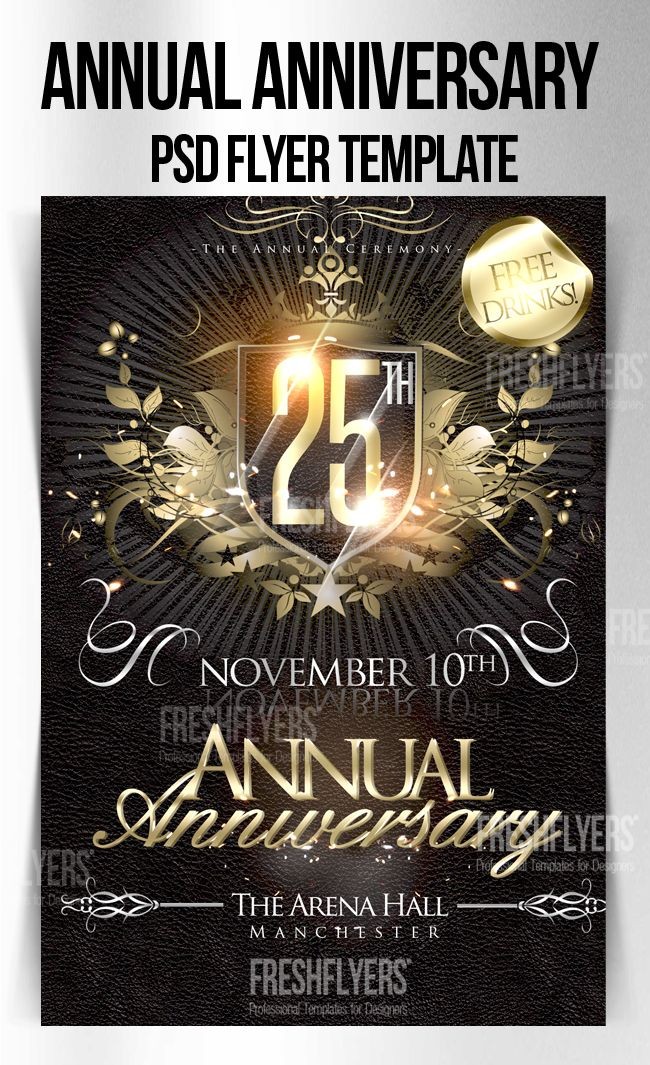 Church Flyer Templates Free Download Anniversary PSD Psd