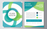 Circle Vector Leaflet Brochure Flyer Template Design Book Cover