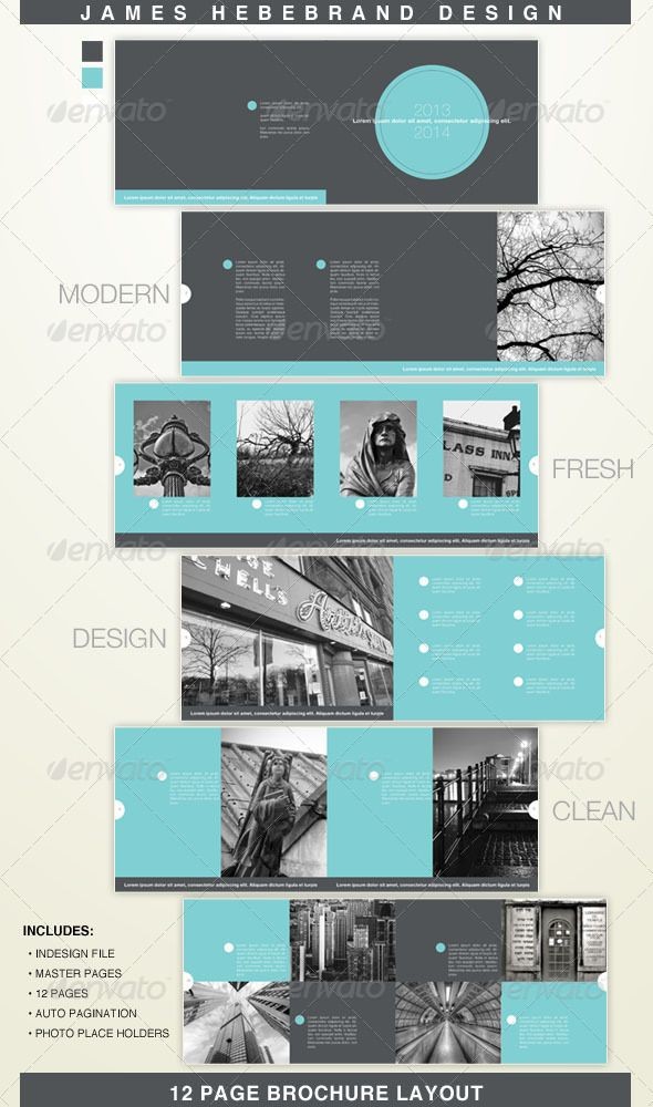 Clean Modern 12 Page Brochure GraphicRiver Item For Sale Art Of Template