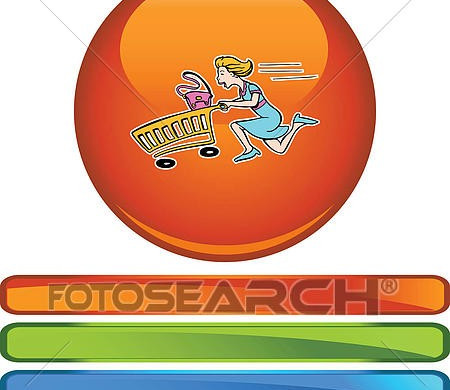 Clipart Of Shopping Spree K4204663 Search Clip Art Illustration