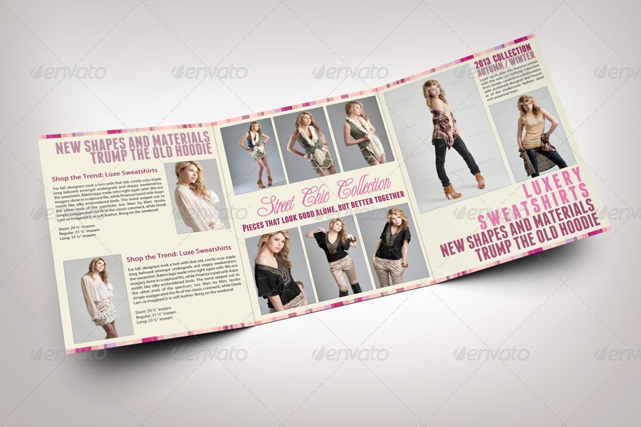 Clothing Brochure Template Fashion Templates Tri