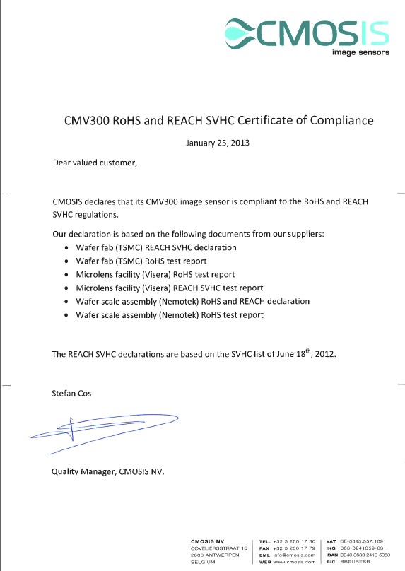 Coc Certificate Of Compliance Template 13 Reach