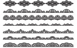Collection Of Black Lace Border Vector Free Download