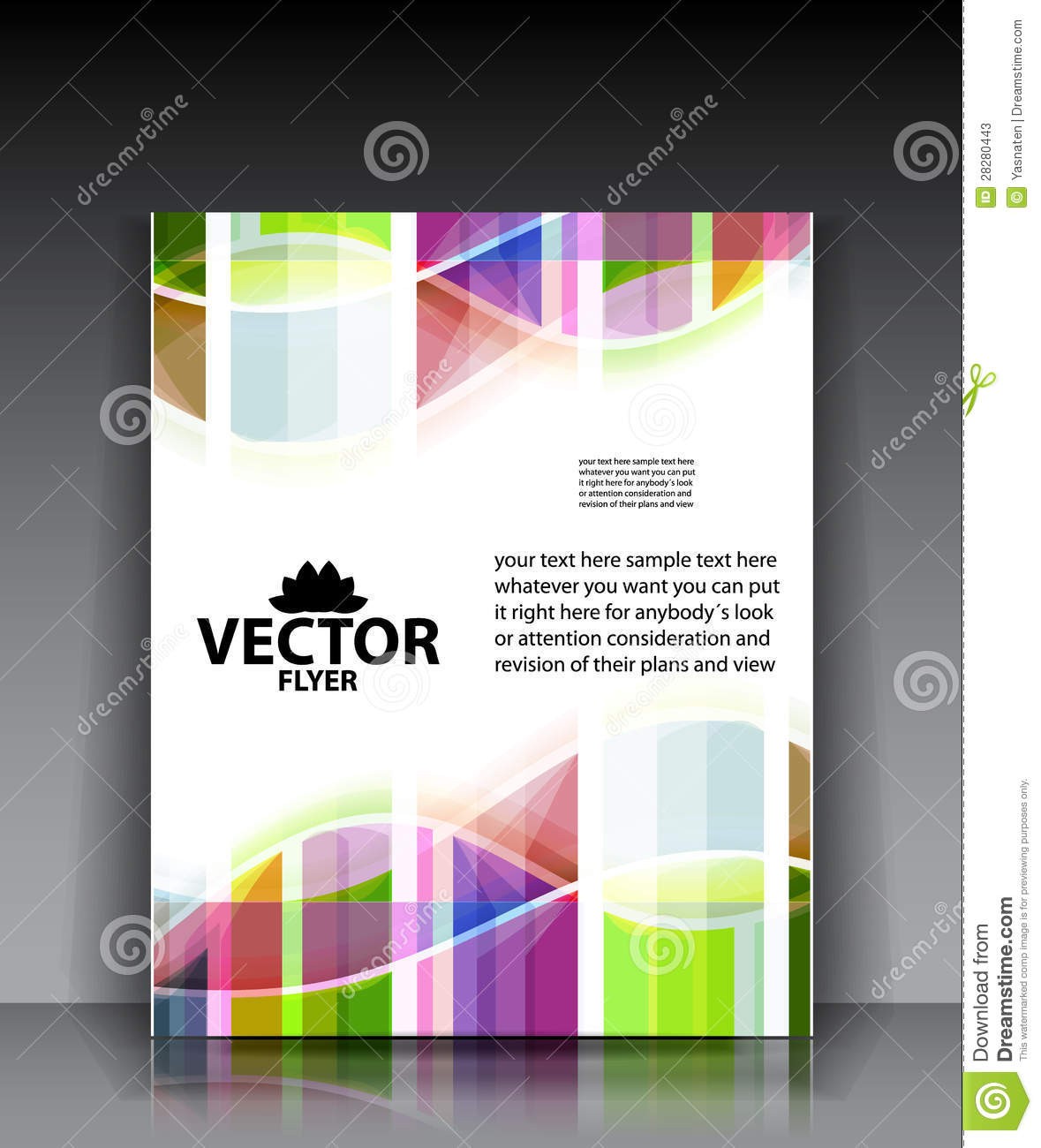 Colorful Brochure Templates Stock Illustration Of
