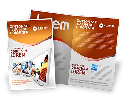 Computer Education In School Brochure Template Design And Layout Templates For
