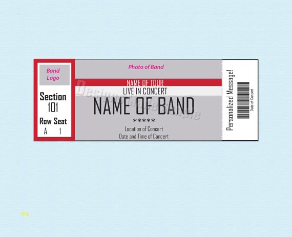 Concert Ticket Template Best Of Search Results For Free