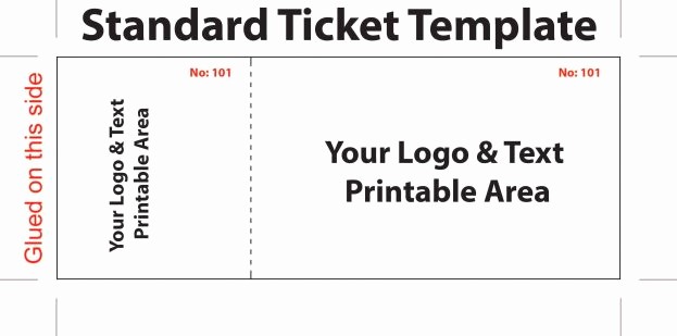 Concert Ticket Template Free Printable Luxury Blank