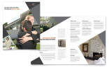 Contemporary Modern Real Estate Brochure Template Design Examples