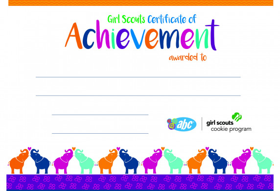 Cookies Digital Cookie Girl Scouts Of Southeastern New England Scout Certificate Appreciation