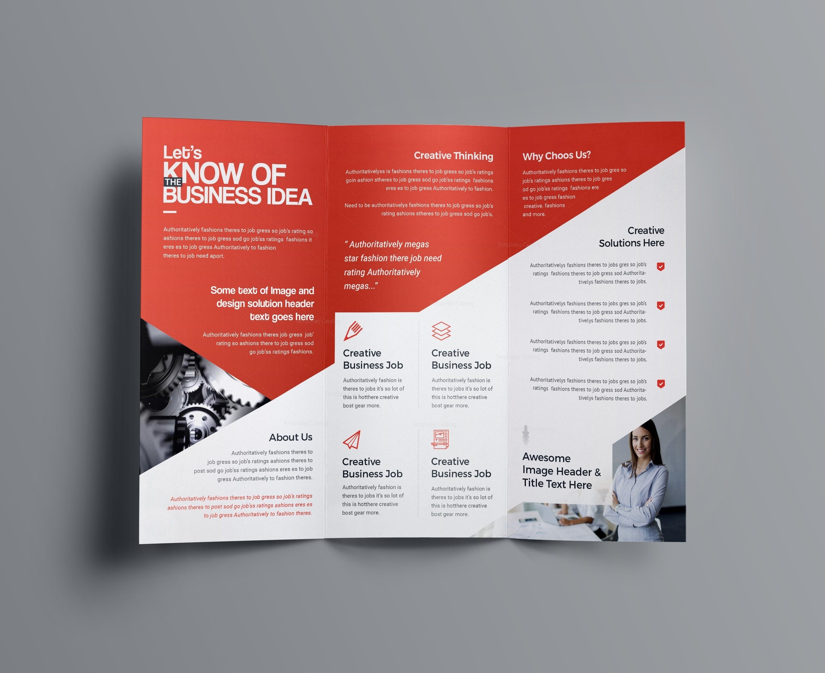 Corporate Brochure Templates Psd E Fold Template Elegant Single Page