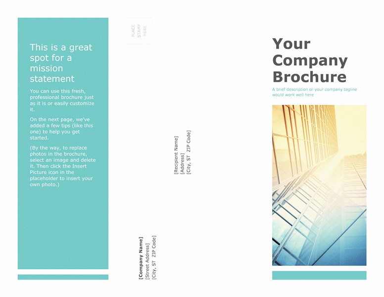 Create A Brochure In PowerPoint Online Powerpoint Pamphlet Template