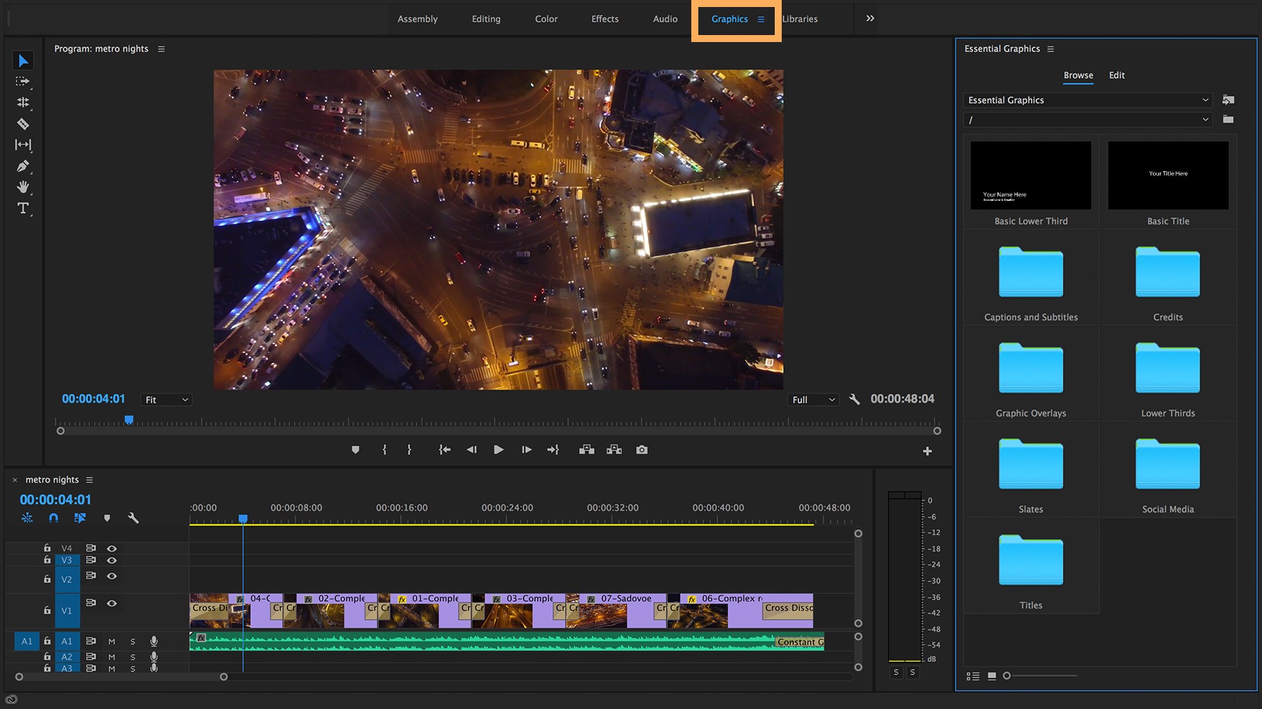 Create Titles And Graphics With The Essential Panel Adobe Title Styles Premiere Pro