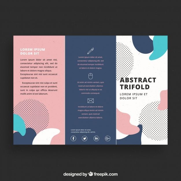 Creative Colorful Trifold Business Brochure Template Free Vector Templates
