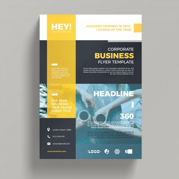 Creative Corporate Business Flyer Template PSD File Free Download Brochure Psd